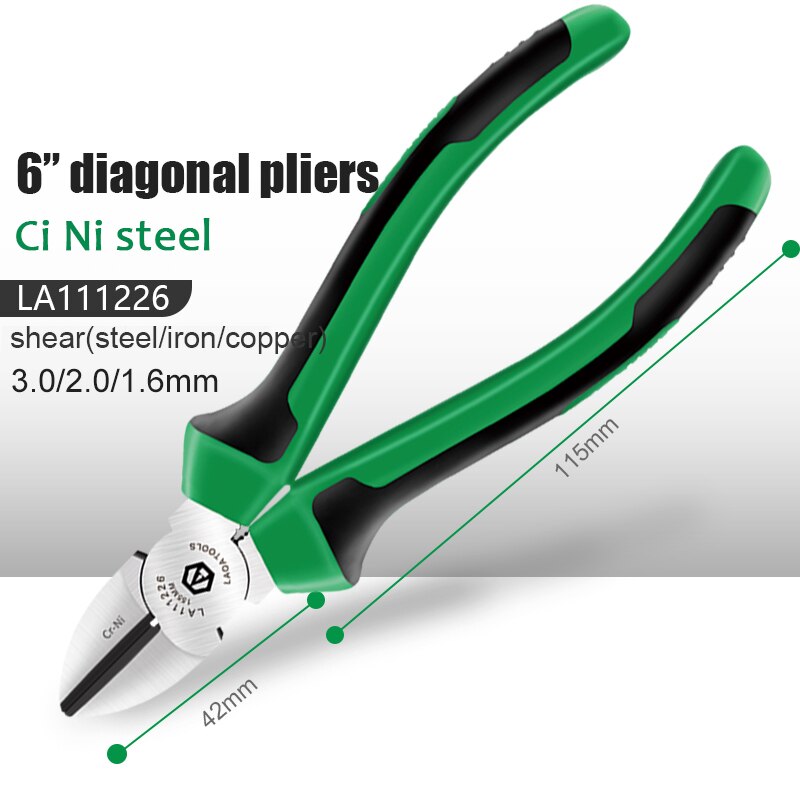 Laoa Industriële Draad Cutters Cr-Ni Vissen Tang Elektricien Gereedschap Diagonale Tang