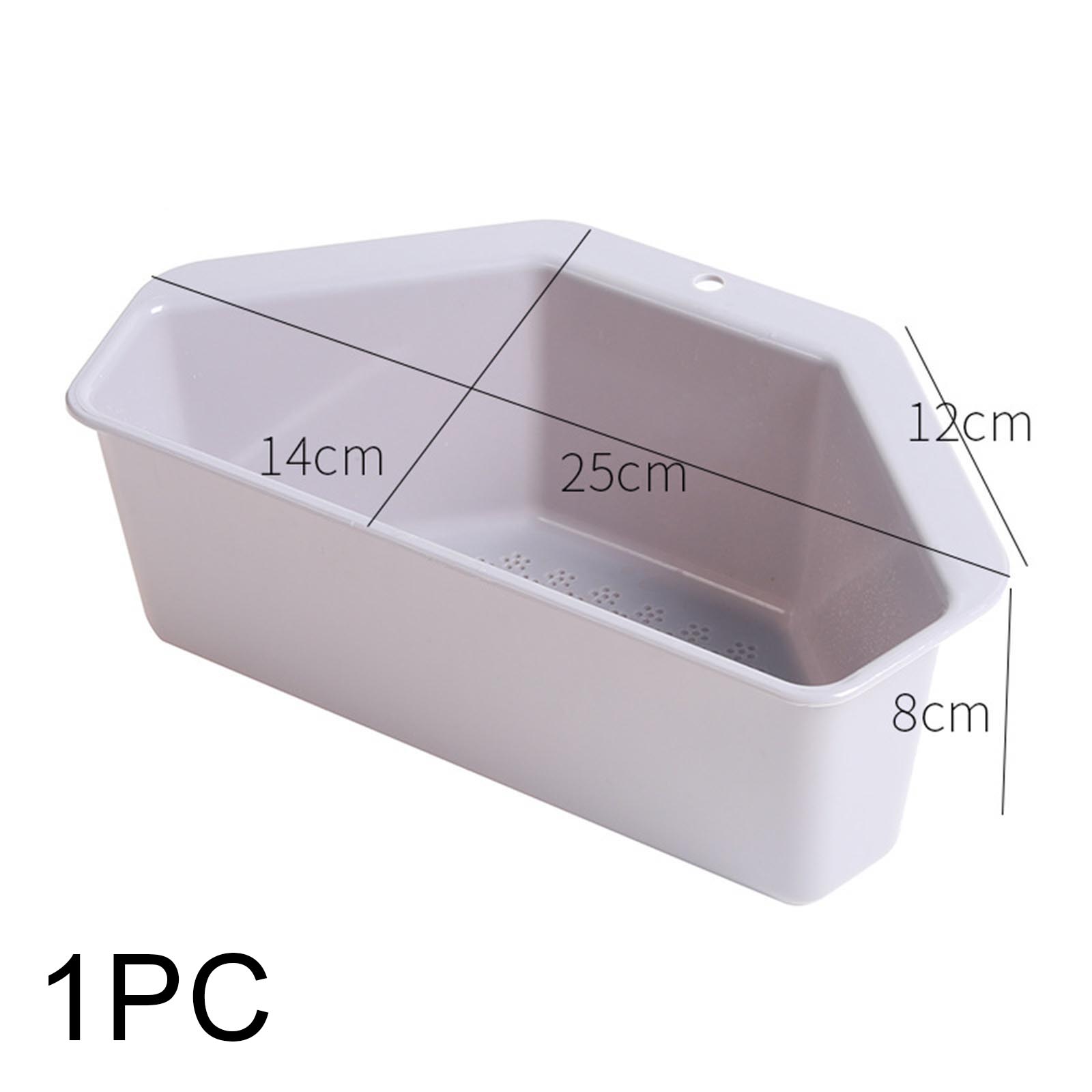 Triangular Corner Sink Drain Rack Shelf Basket Food Strainer Vegetable Fruit Drainer Sponge Holder Kitchen Filter K888: Green Bronze