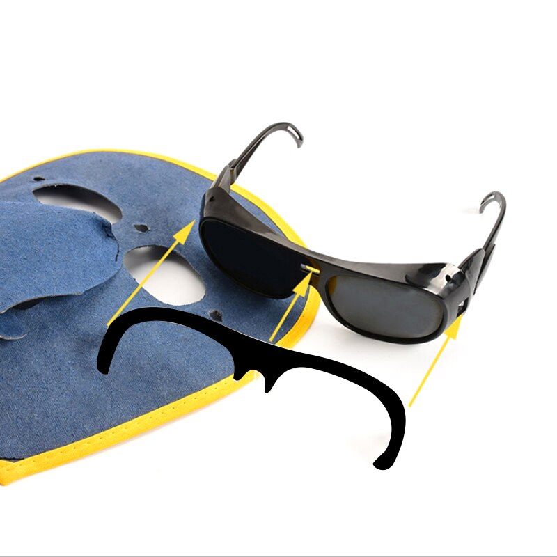 Foldable Leather Welding Helmet Welding Mask Sunglasses for Various Welding