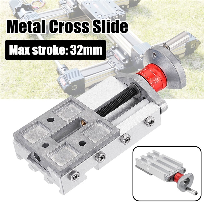 118mm Metal Cross Slide Longitudinal Slide Block Z008M For Mini Lathe Feeding Relieving Axis Y/Z Machinery & Accessories