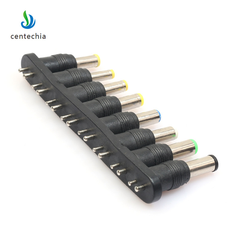 Centechia Universele 1 set = 8 stks 2pin Jack DC Pluggen voor Laptop AC Power Adapter Computer Tips Connectors voor Notebook