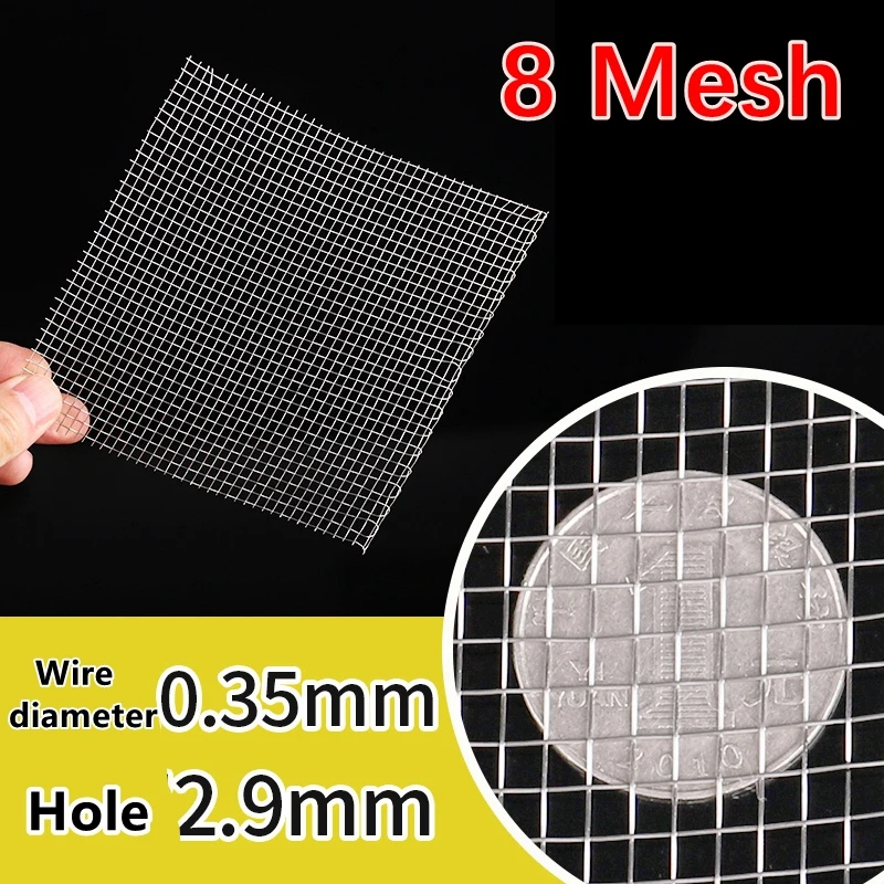 4-500 mesh metalen filternet van voedingskwaliteit 304 roestvrij staal voor thuis, keuken, water, voedsel, bonenpoeder, oliefilter, filtratie: Grijs