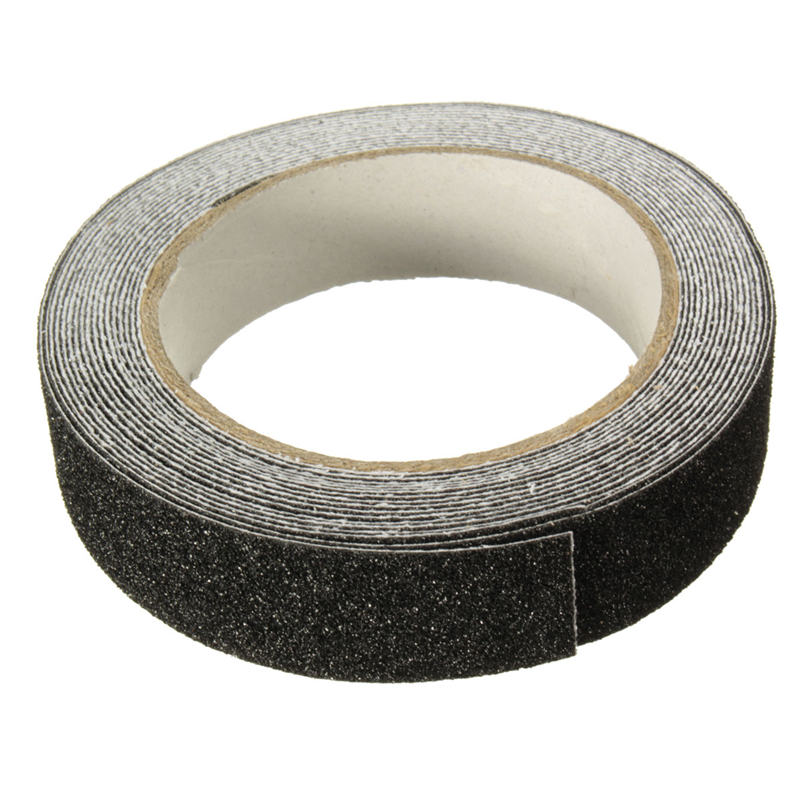 5 m x 2.5 cm Zwart Roll Veiligheid Anti-slip Tape antislip Veilig Grit Tape Grip Sticker waarschuwing Tape