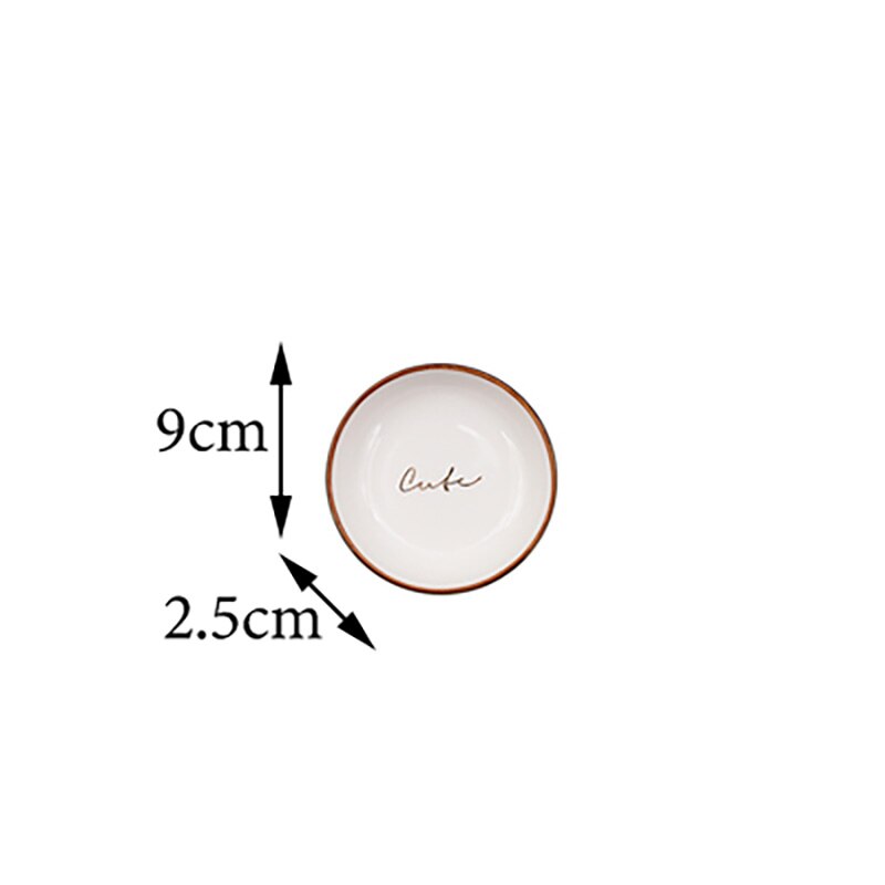 FANCITY Household fish dishes, ceramic dishes, lovely dishes, fruit dishes: E 2