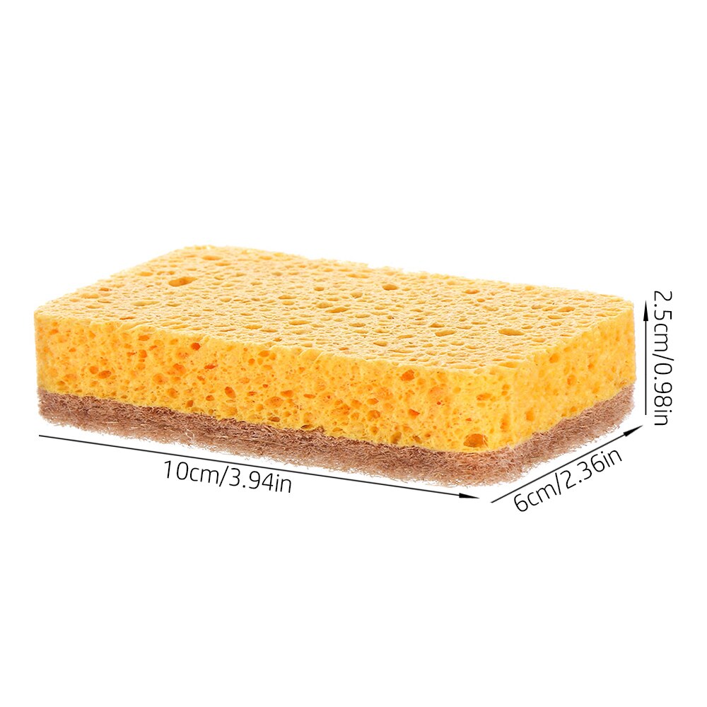 Schotel Loofah Spons Biologisch Afbreekbaar Schrobben Kokos Sponzen Kokosnoot Houten Pulp Schuursponsje Fiber Scrubber Voor Keuken