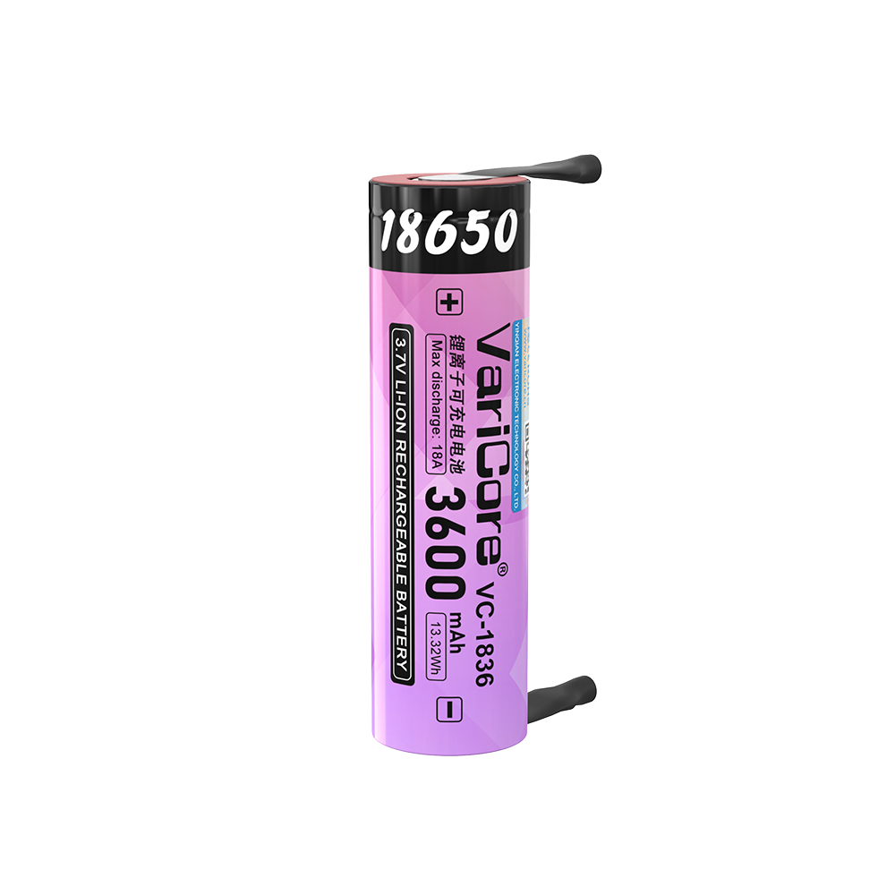 Akumulator litowo-jonowy VVV-stopień A, 18650, 3,7 V, 3600 mAh (z folią niklową)/akumulator robić wielokrotnego ładowania/bateria zasilająca