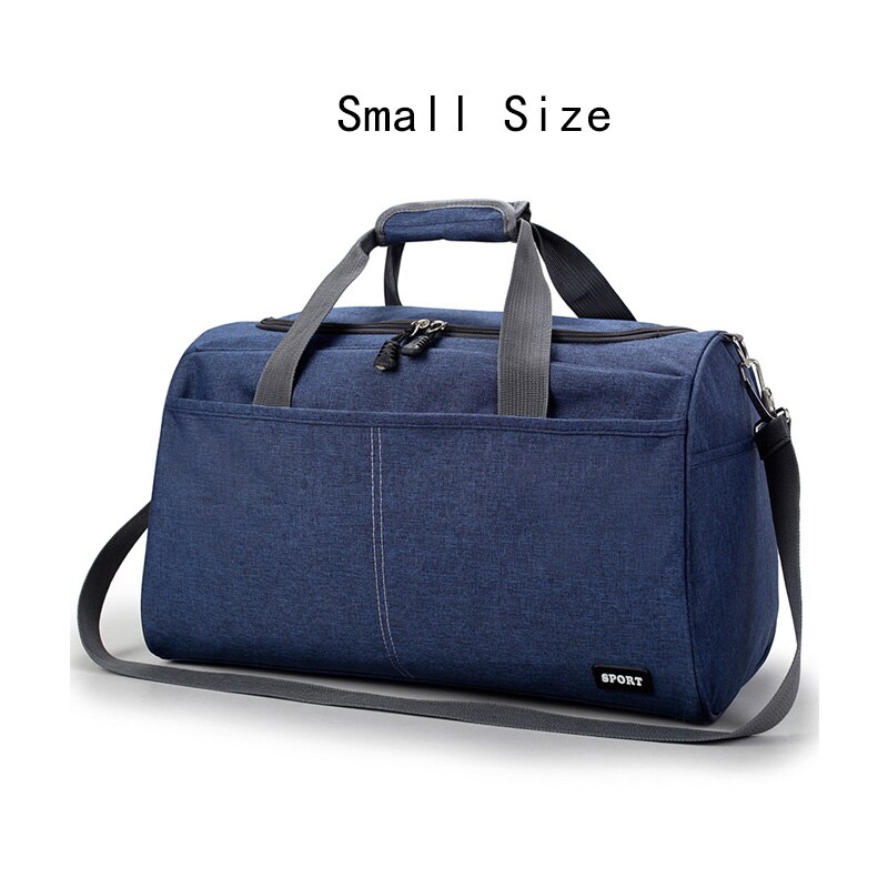 Bolso de viaje de tela Oxford para mujer impermeable para hombre, bolso de viaje de negocios, bolso de embalaje, bolso de hombro, bolso de vacaciones: Blue Small size