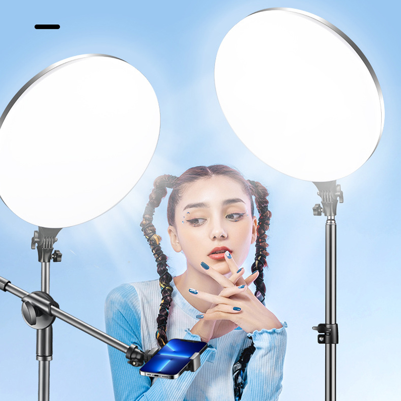 Photo Studio Dimmable LED 2700k-5700k Video Fill Lamp Light Panel Photography Lighting With Tripod Stand 110V-220V For Live