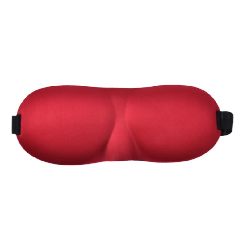 1pcs 3D Sleep Mask Natural Sleeping Eye Mask Eyeshade Cover Shade Eye Patch Women Men Soft Portable Blindfold Travel Eyepatch: Red