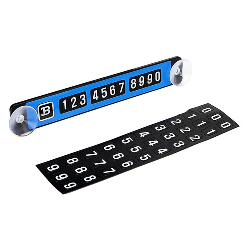 magnético para coche, tarjeta de estacionamiento temporal, etiqueta adhesiva para número de teléfono, placa de teléfono, marco de placa de coche