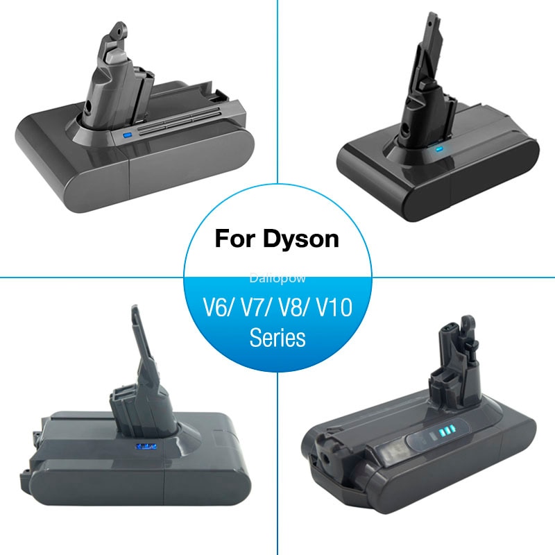 Ladattava li-ion-imurin akku dyson  v6 v7 v8 v10 -sarjaan  dc59 dc62 sv03 sv05 sv06 sv09 sv12 dc31 dc34 dc35 dc45
