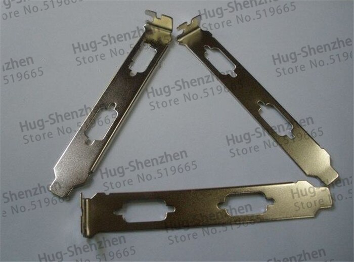 DUAL DB9 Com Serial Port Full Profile Bracket for PCI/PCI-E 50pcs/lot