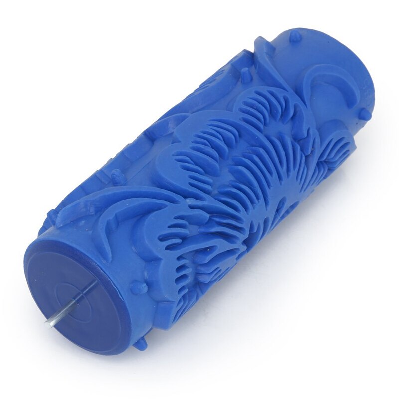 15cm blue floral pattern roller