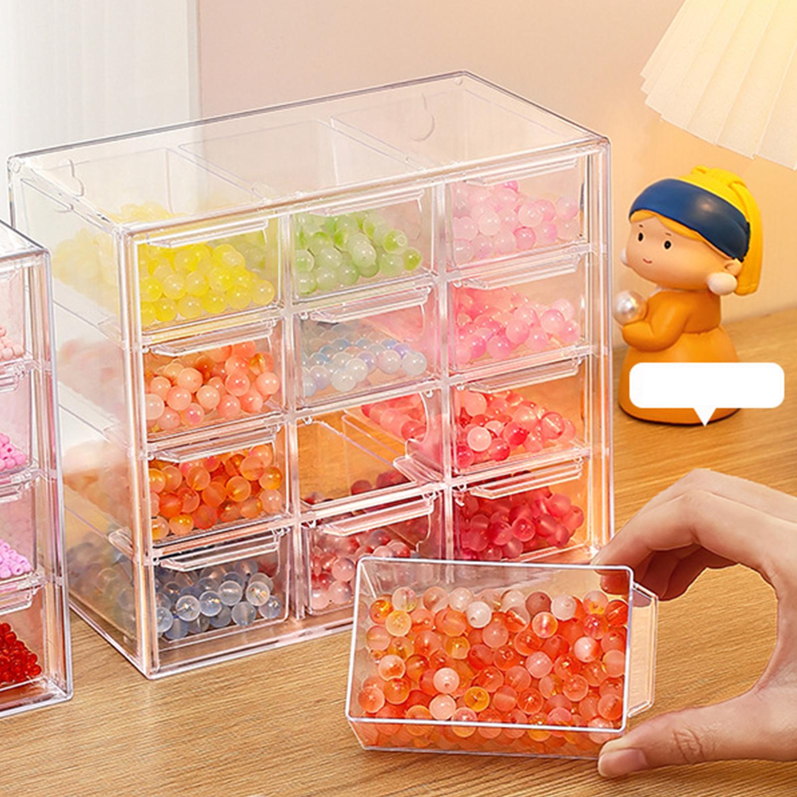 Mini organizador de cajones para escritorio, organización para arte, artesanía, oficina, habitación del hogar