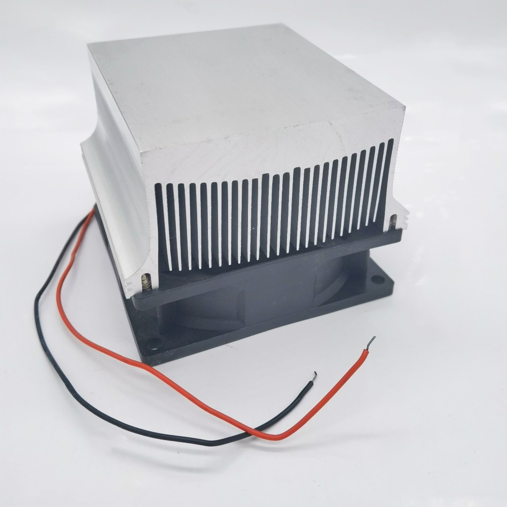 Aluminium plaat met 12 v ventilator voor high power led diy Aluminium Koellichaam Koelventilator voor 50 w 100 w 150 w 200 w led