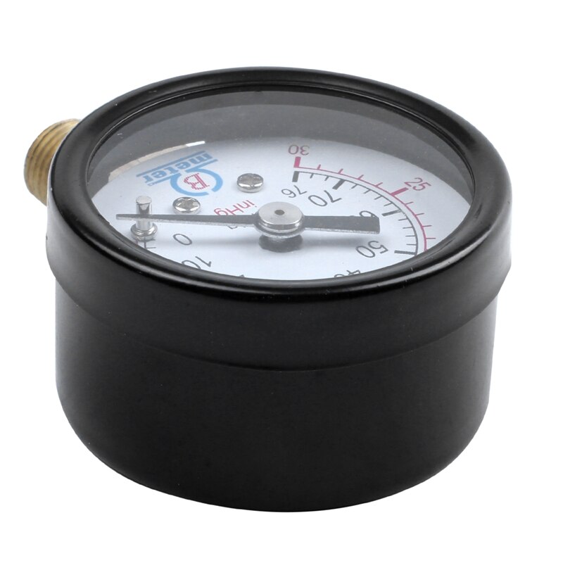 Male Threaded Pneumatic Air Vacuum Pressure Gauge 30/0Hg
