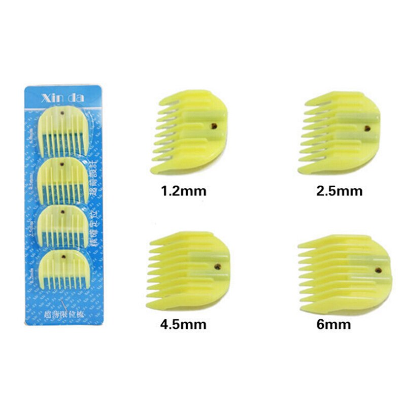 4Pcs Universal Hair Clipper Limit Comb Replacement Guide Attachment Size Barber