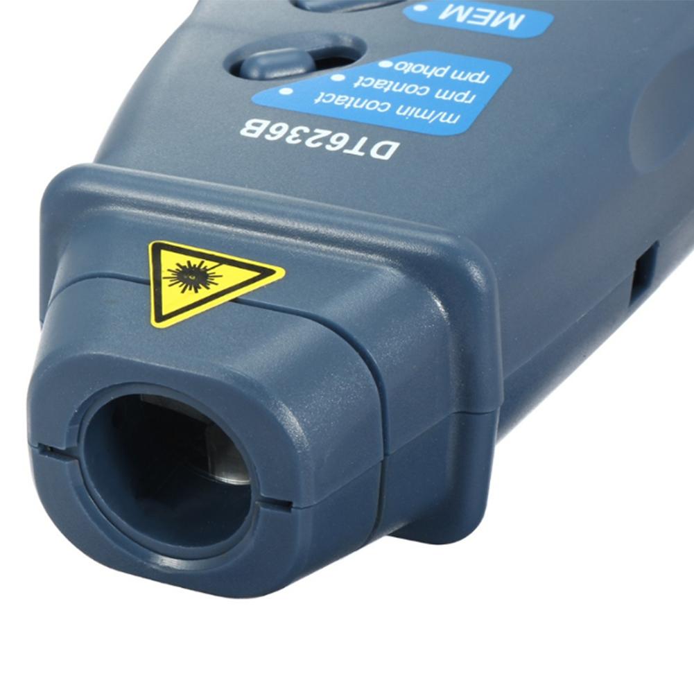 DT-6236B 2 In 1 Digital Tachometer Contact / Non-Contact Photo Tachometer RPM Tachometer 2.5-99.999 RPM Photo Tach