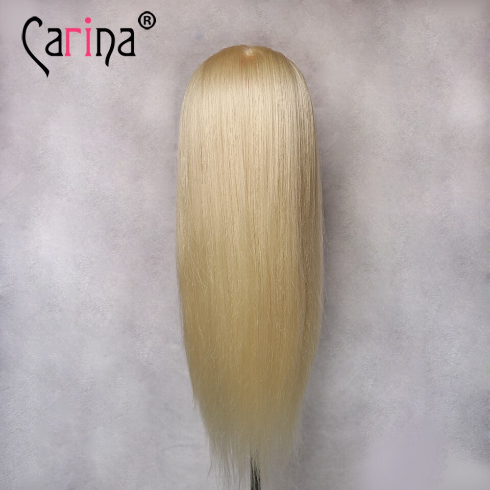 22" Fiber Hair Mannequin Head For Hairstyles Blonde Training Head Hairdressing Doll Heads With Hair Mannequins For Dummy