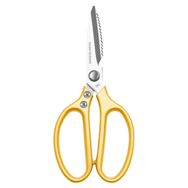 Ciseaux de cuisine puissants en acier inoxydable, outils multifonctions pour la maison, légumes, viande, os, Barbecue, métal,: 4 generation Gold