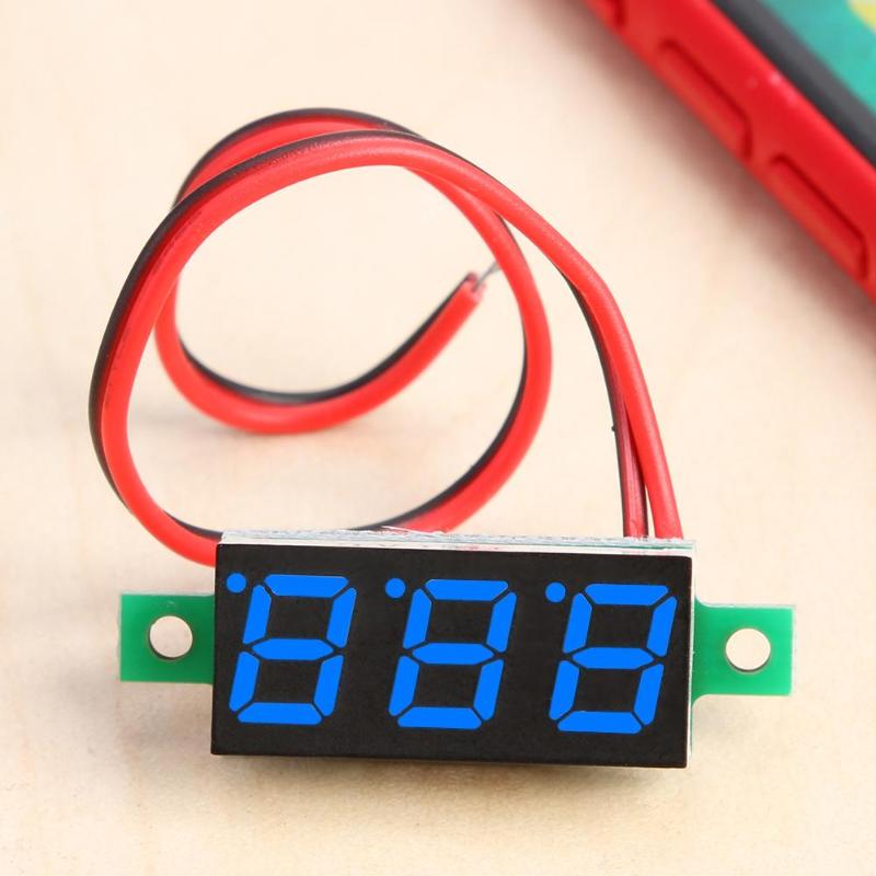 0.28 inch Small Digital Direct Voltage Gauge Head Adjustable 2 Line DC4-30V