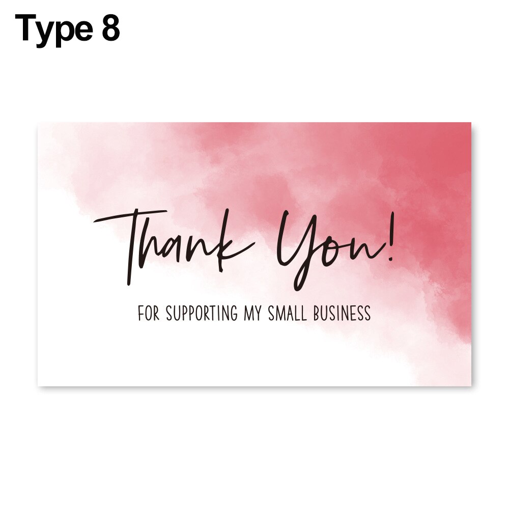 30/120PCS Thank You For Your Order Cards Beyond Grateful Labels Insert Appreciate Card for Supporting Small Businesses: 30PCS Type  8