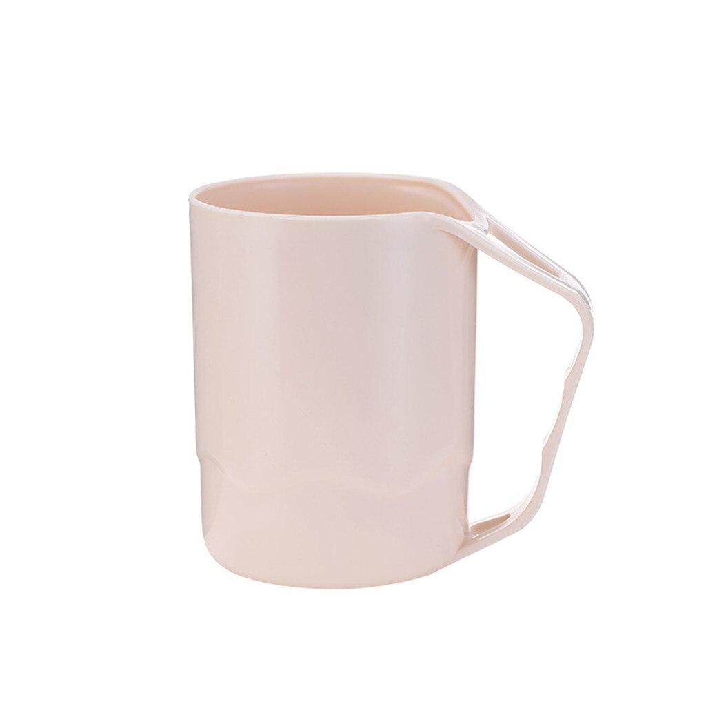 Simpelt stribet krus hvede straw mate kop børste tænder kop plast kop badeværelse  a702