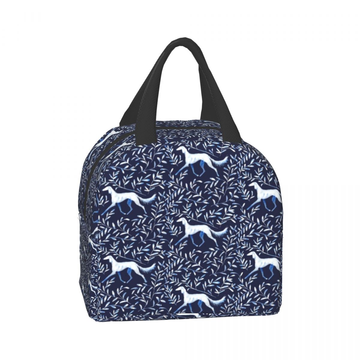 Saluki Greyhound Insulated Lunch Bags for Work School Whippet Sighthound Dog Portable Cooler Thermal Lunch Box Women Children
