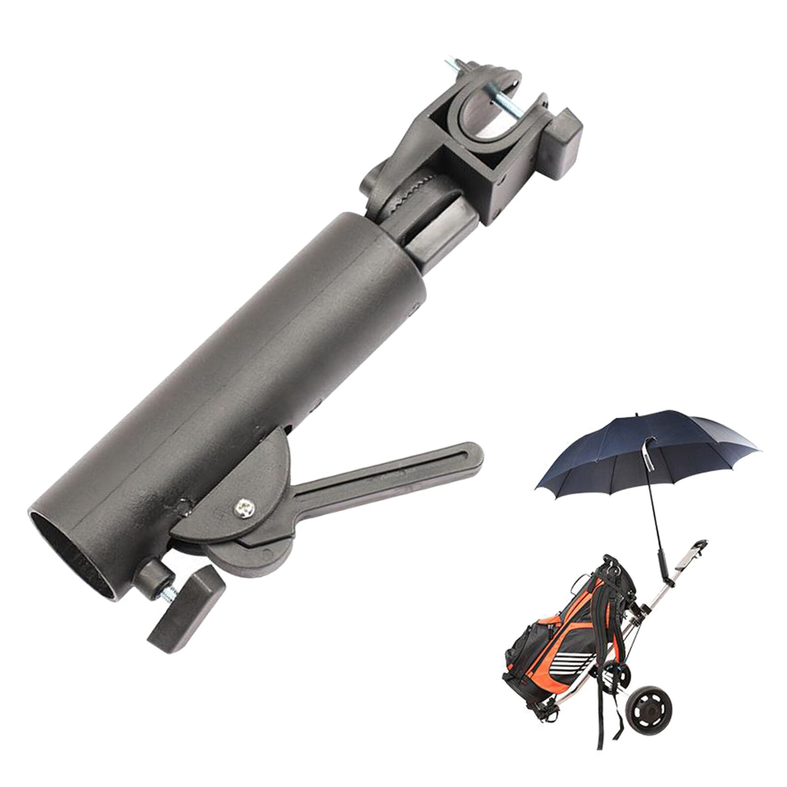 Golf Trolley Cart Accessories Adjustable Umbrella Holder Stand