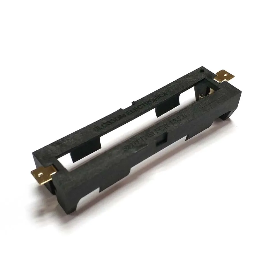 18650 powerbank-behuizingen, 1 opbergdoos voor 18650 batterijen, 1 batterijhouder met snoer, 18650 smd thm-connectoren: Geel