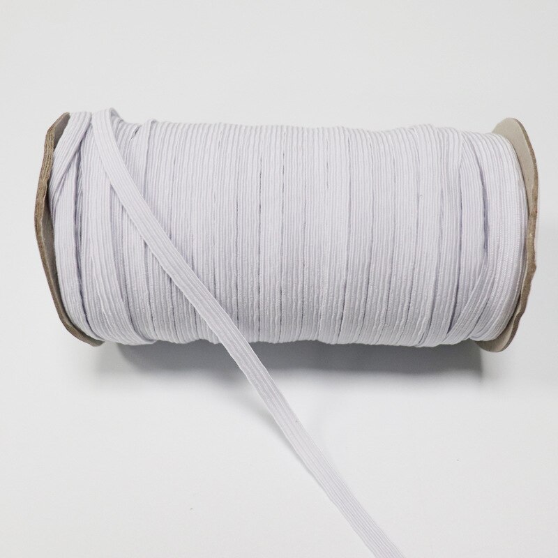 5 meter elastiek ondergoed kraag rand naai accessoires voor mouw zijkant zwart wit diy handgemaakte polypropyleenvezel: Wit / 9mm