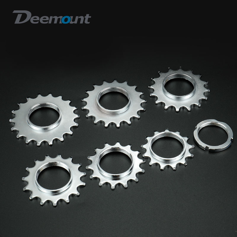 Deemount fast gear cykel friløb tandhjul nav låsning 1 speed fixie cykel gevind låseringe 13t 14t 15t 16t 17t 18t