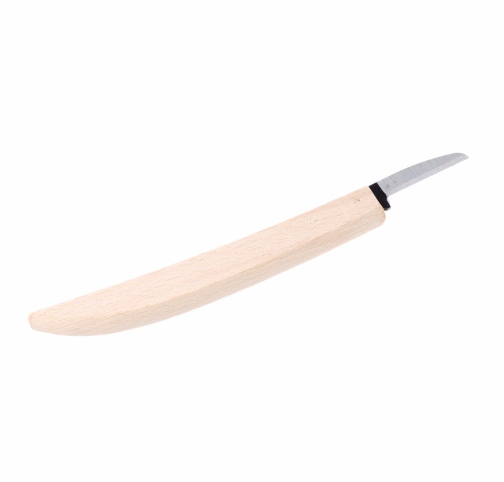 Aneng 18cm kniver av bøketre som arbeider med banantype håndtak treskjæringsverktøy