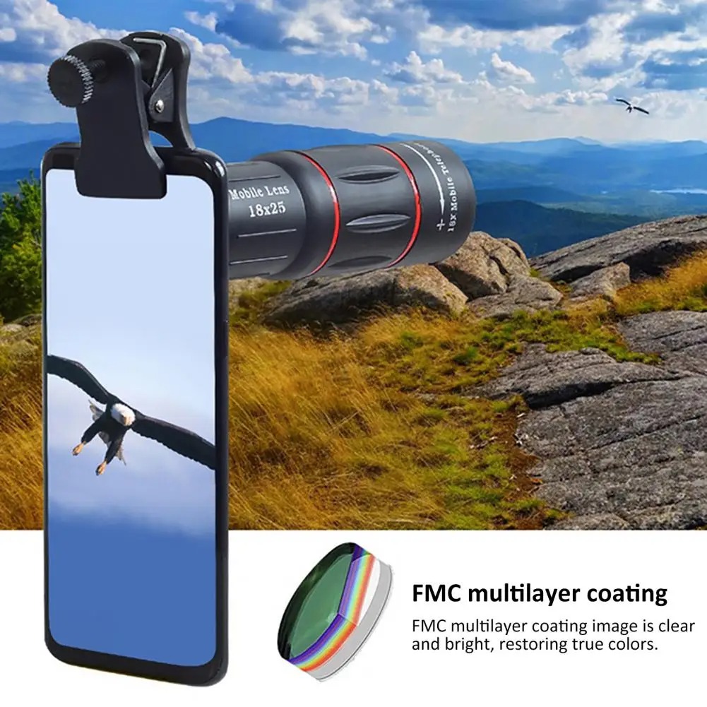 Mobile Phone Telephoto Lens Universal External Zoom Camera Lens 18 Times Far Away from the Concert