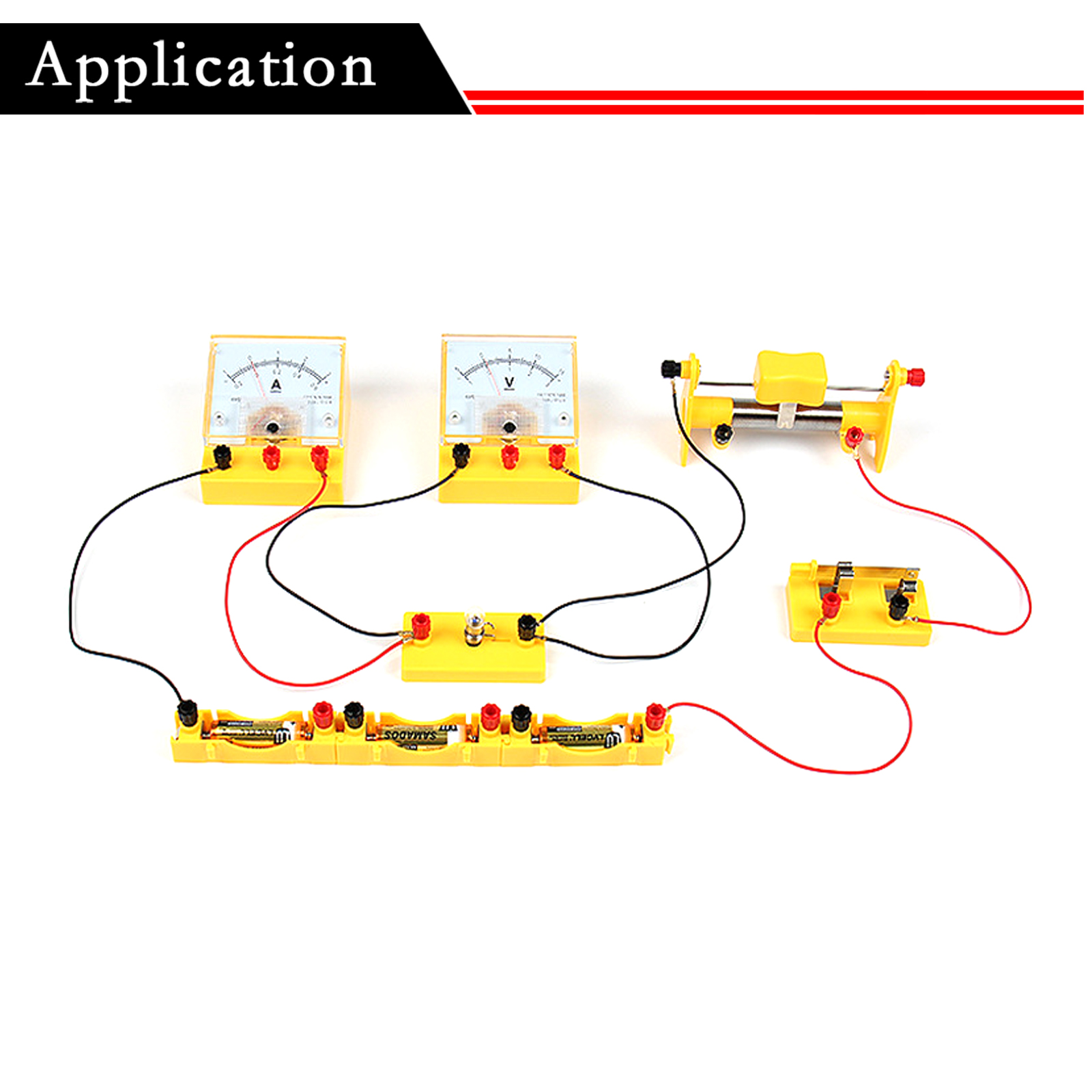 Amperímetro de CC, voltímetro/voltímetro sensible, galvanómetro, nivel 2,5, instrumentos de experimentos físicos y eléctricos