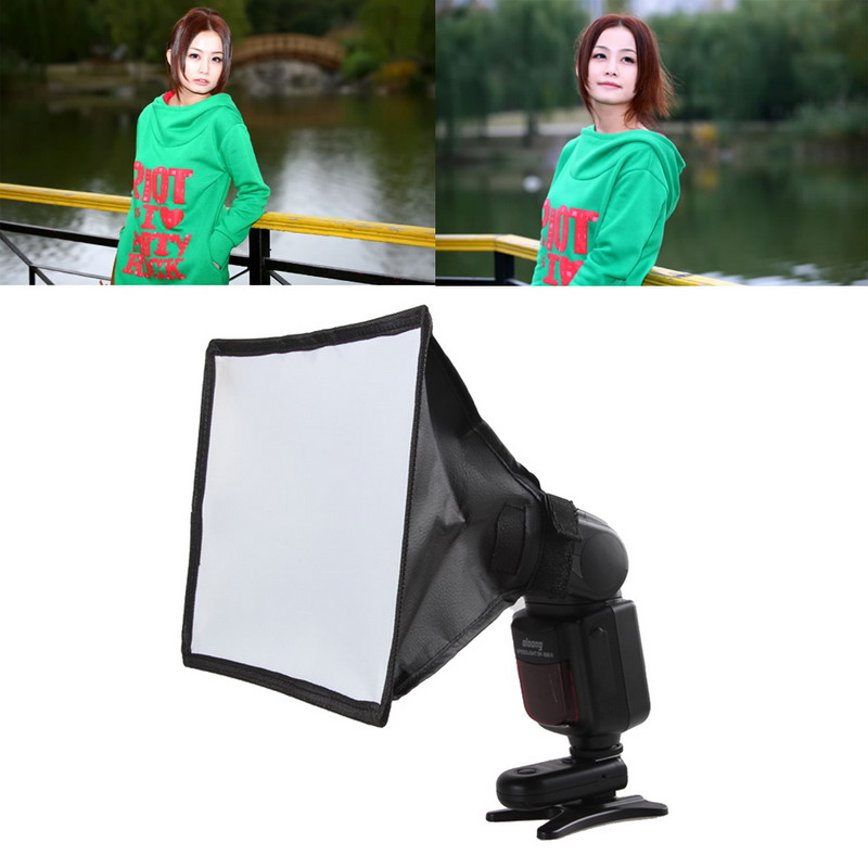 Diffuseur Flash Softbox réflecteur argent Mini diffuseur Photo boîte à lumière douce pour Canon Nikon Sony