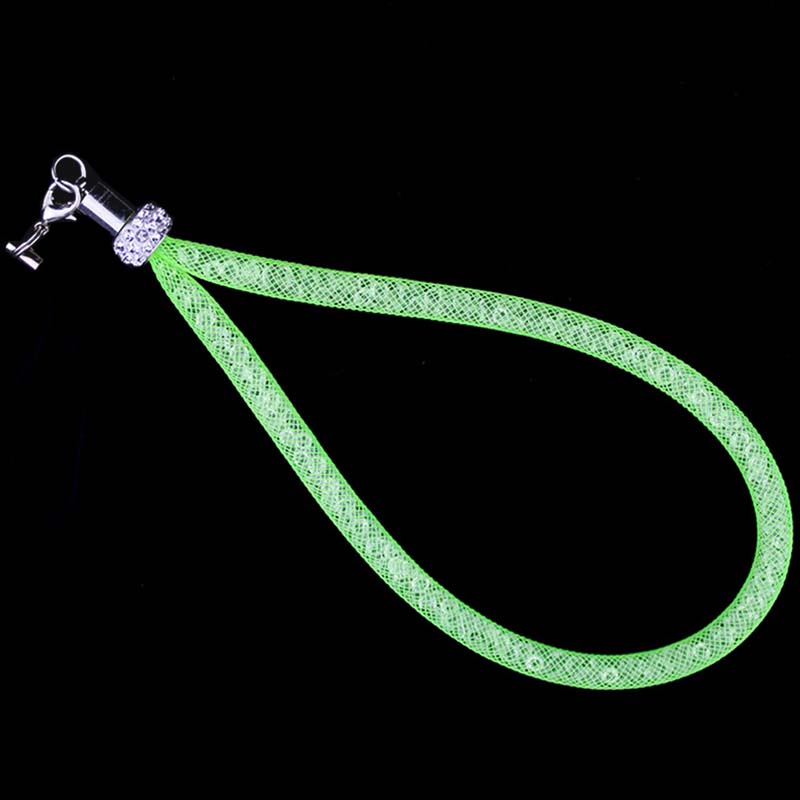 Rhinestone Visnet Lanyard Flash Boor Mobiele Telefoon Lanyard Crystal Diamond Visnet Opknoping Keten Lanyard