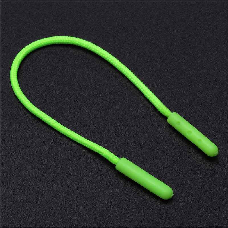 100 Stuks Zip Puller Spuitgieten Met String Zipper Pulls Cord Vervanging Fastener Slider Jas Rugzak Accessoires