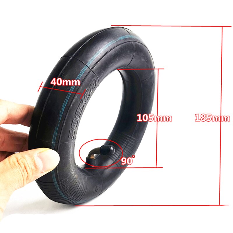 8 Inch 200x50 Inner Tube For Electric Scooter – Rubber, Easy Install, Wear Resistant, Reduces Vibration