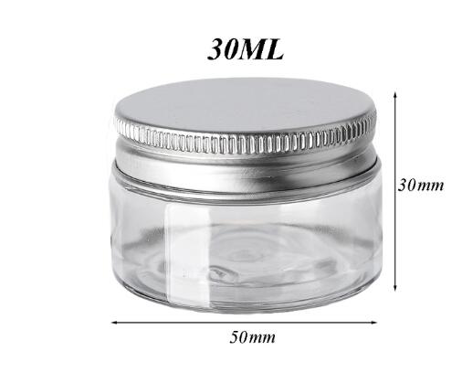 12 stuks 30/50/60/80/100/150ml lege, transparante plastic potjes voor cosmetica, crèmemonsters, make-up, voedselbewaarpotjes дорожный набор: Lichtgrijs
