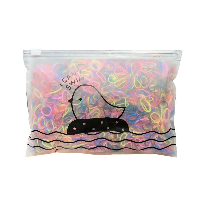 Bande en caoutchouc jetable pour filles | 1000 pièces/paquet, bande de cheveux élastique, pinces pour enfants, accessoires de cheveux pour filles