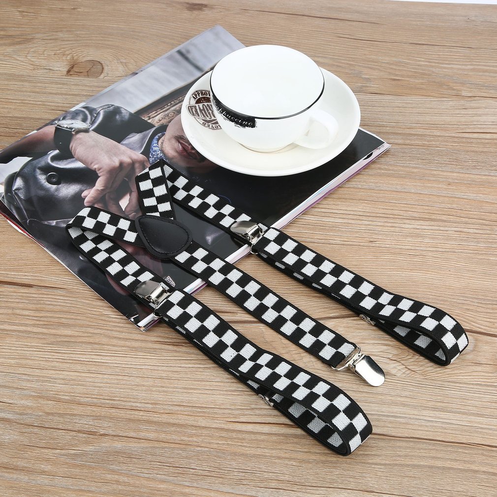Tirantes elásticos ajustables para adultos Unisex, tirantes elásticos con Clip en forma de Y, 3 clips para pantalones
