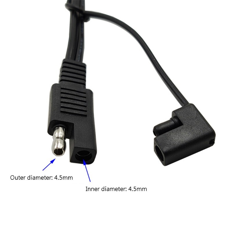 12V Motorcycle Battery Terminal Line Connector Harness Charger SAE Adapter Cable