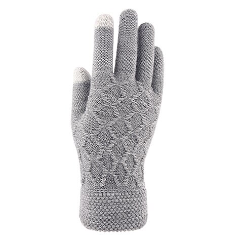 Guantes de invierno para hombre Iwarm, guantes de otoño para pantalla táctil, guantes tejidos que mantienen el calor,