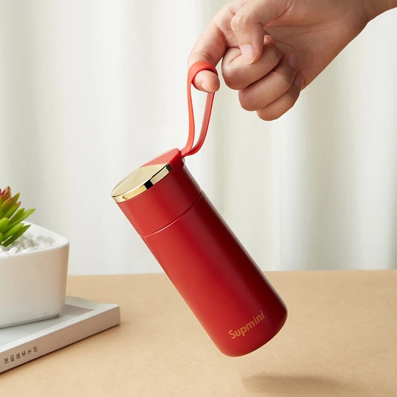 Kreatywny mini kubek termiczny 304 ze stali nierdzewnej mały śliczny spadek dowód składany kubek szczelna kubek termiczny dziewczyny 180ml poręczny