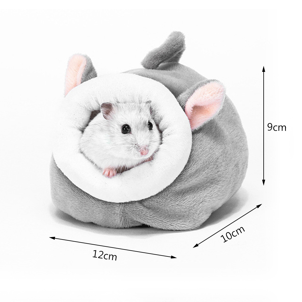 Casa de cama de algodón cálido para hámster, Mini jaula de cerdito de Guinea para ratas, animales pequeños, mascotas, accesorios para nido