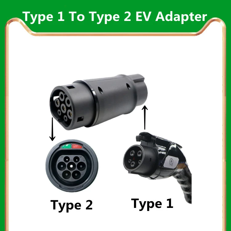 SUSUTOO EVSE Adapter 16A 32A Elektrische Fahrzeug Auto EV Ladegerät Stecker SAE J1772 Buchse Typ 1 Zu Typ 2 EV Adapter Buchse