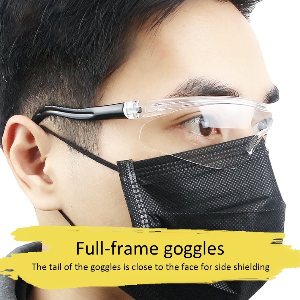 Veiligheidsbril Werken Bril Anti-Wind Anti-Zand Anti Fog Anti Dust Slip Transparant Brillen Beschermende Bril
