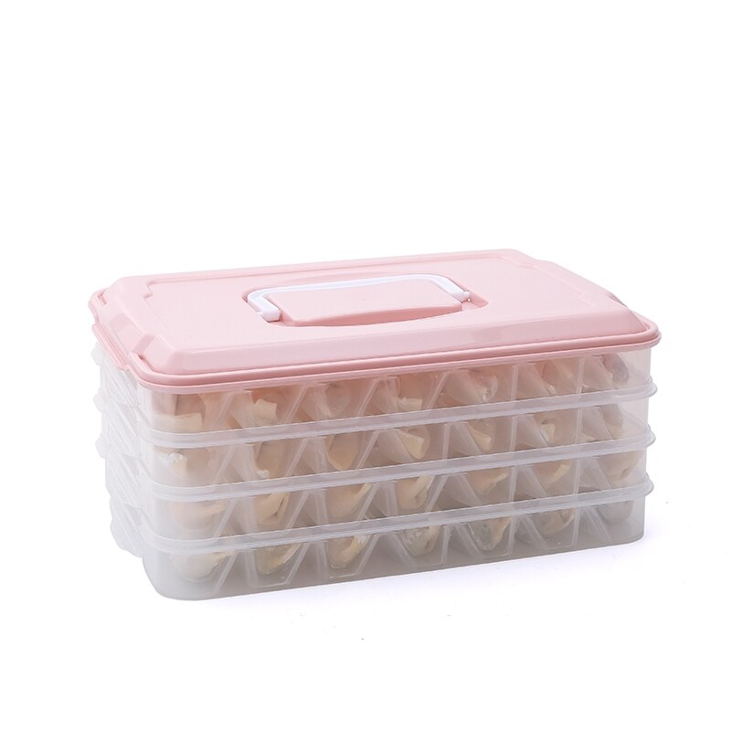 Multi-layer Dumplings Container Plastic Voedsel Doos Thuis Keuken Verse Luchtdichte Doos Koelkast Organizer