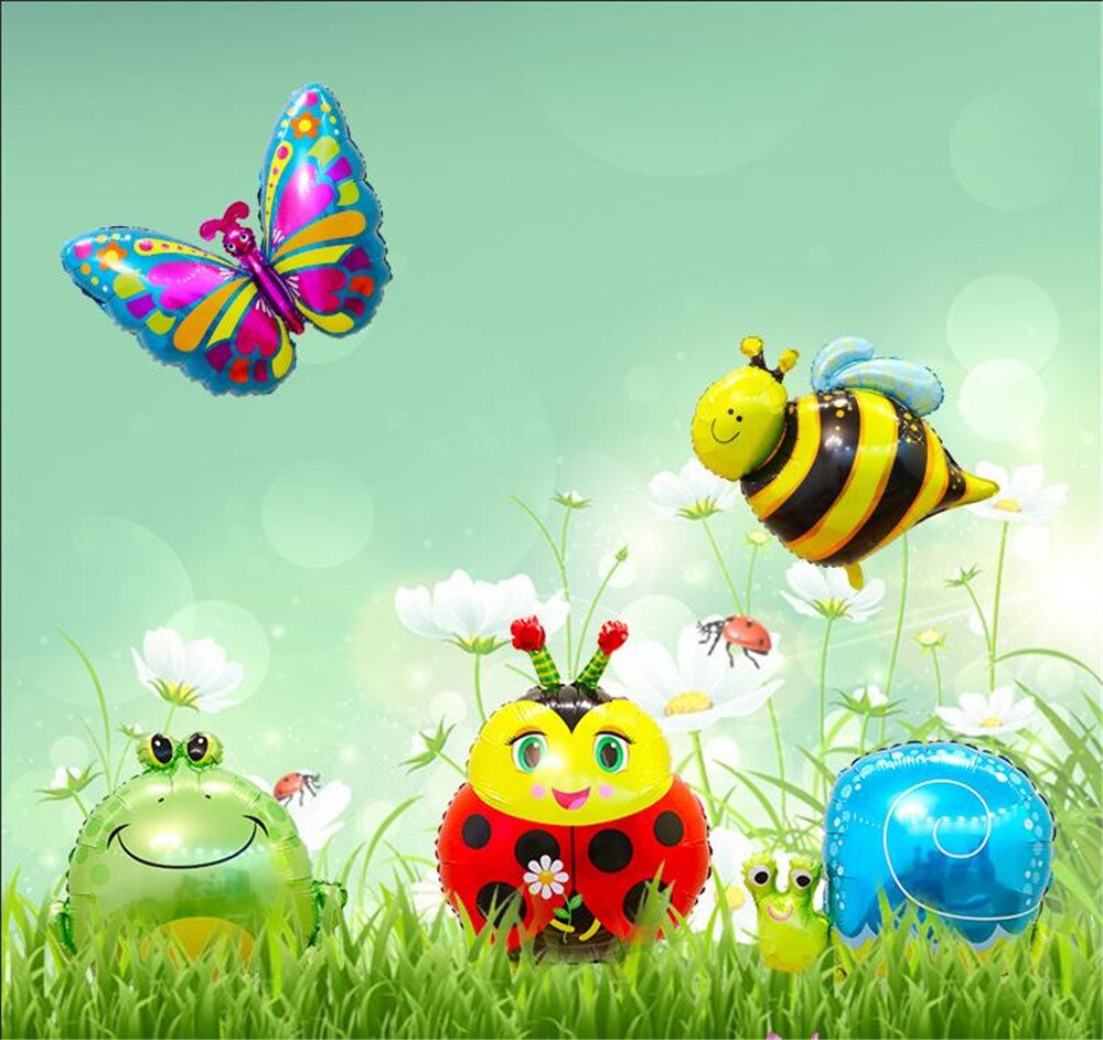 Insekt frø bi balloner dyr tegneserie snegle ballon til børnehave dekoration fødselsdagsfest forsyninger tegneserie hat